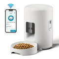 67.63oz Automatic Smart Wifi Button Cat Feeder, Pet Food Dispenser for Dry Food for Cats And Dogs