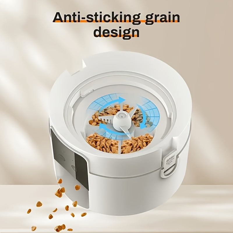 67.63oz Automatic Smart Wifi Button Cat Feeder, Pet Food Dispenser for Dry Food for Cats And Dogs