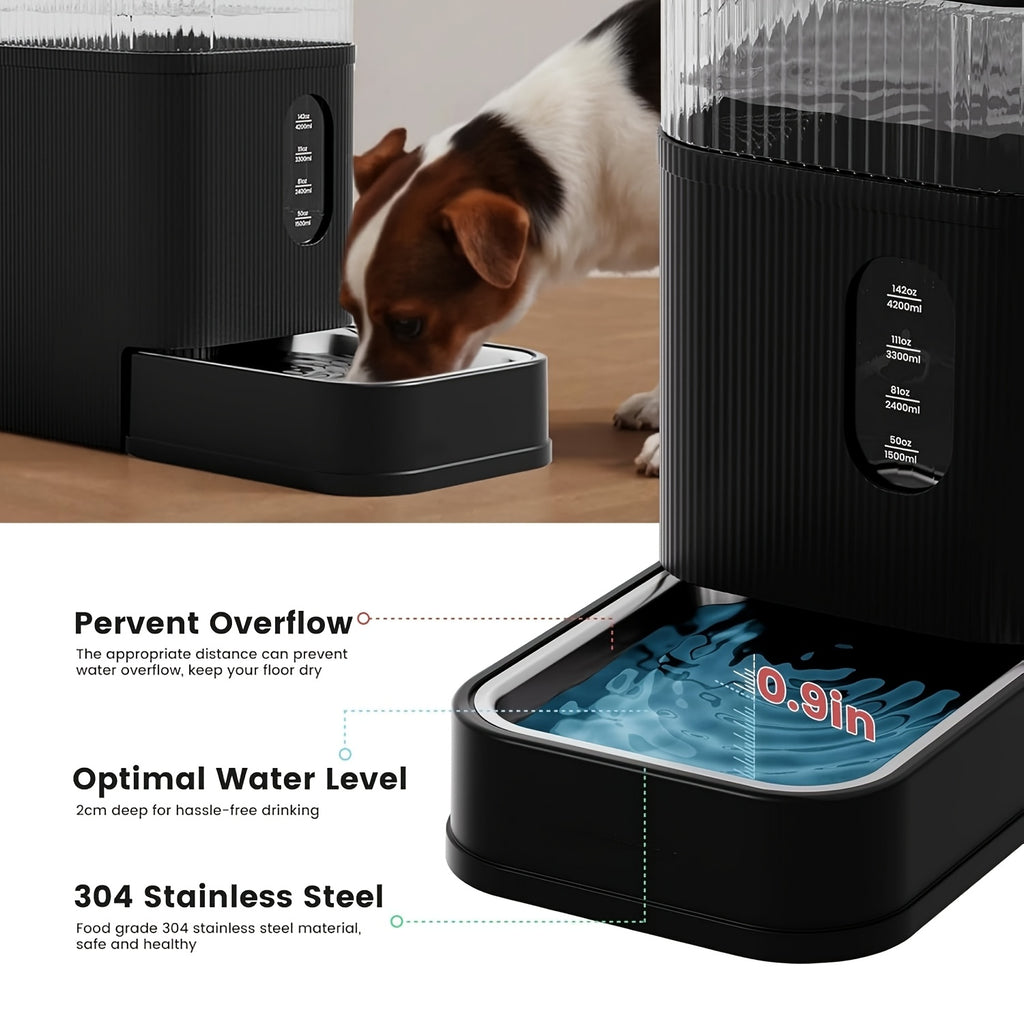 Nomipaw Automatic Dog Water Dispenser 2.25gal Gravity Waterer No Battery No Power