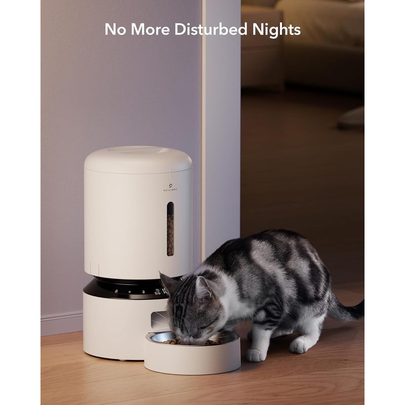 Petlibro PL-AF006-01W Granary 5L Automatic Pet Feeder, Single Tray, White - Certified Refurbished