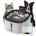 Pet Food Dispenser Bowl Automatic Pet Water Fountain with Water Level Window