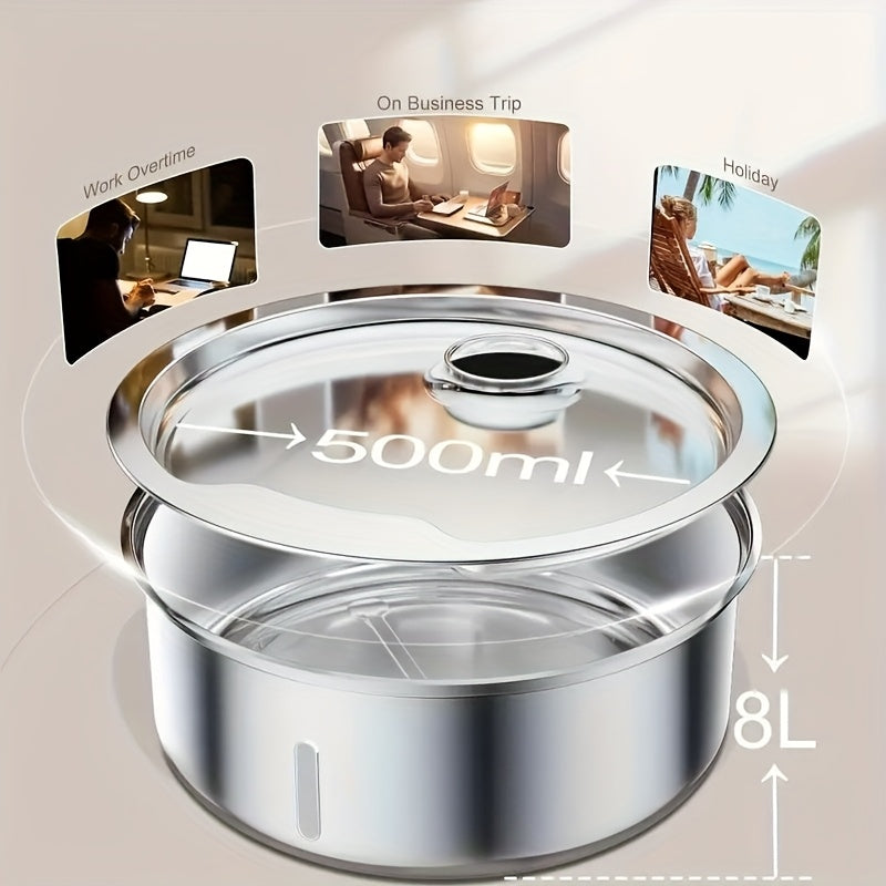 8L\u002F272oz Stainless Steel Pet Water Dispenser | Includes 3