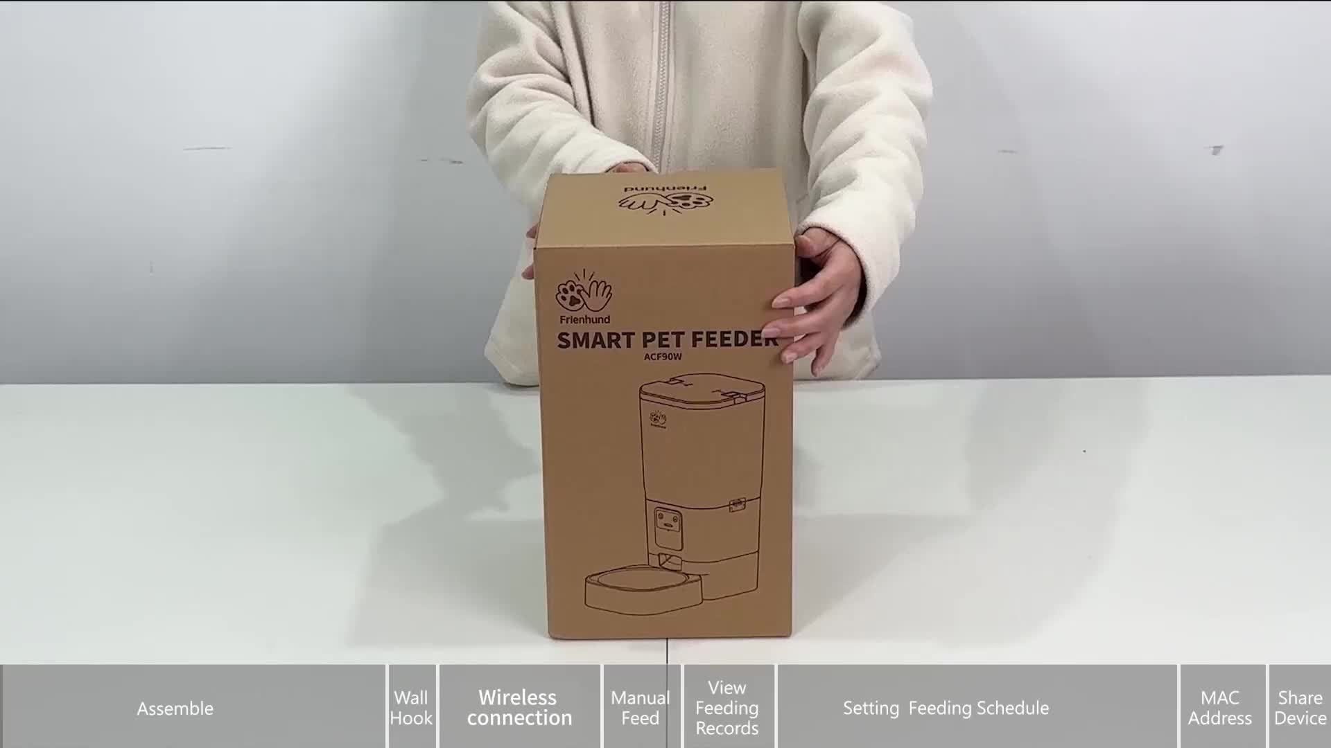 Automatic Cat Feeder, 5G WiFi support: Automatic Dog Feeder Large Breed with 1.85gal Dog Food Storage Container