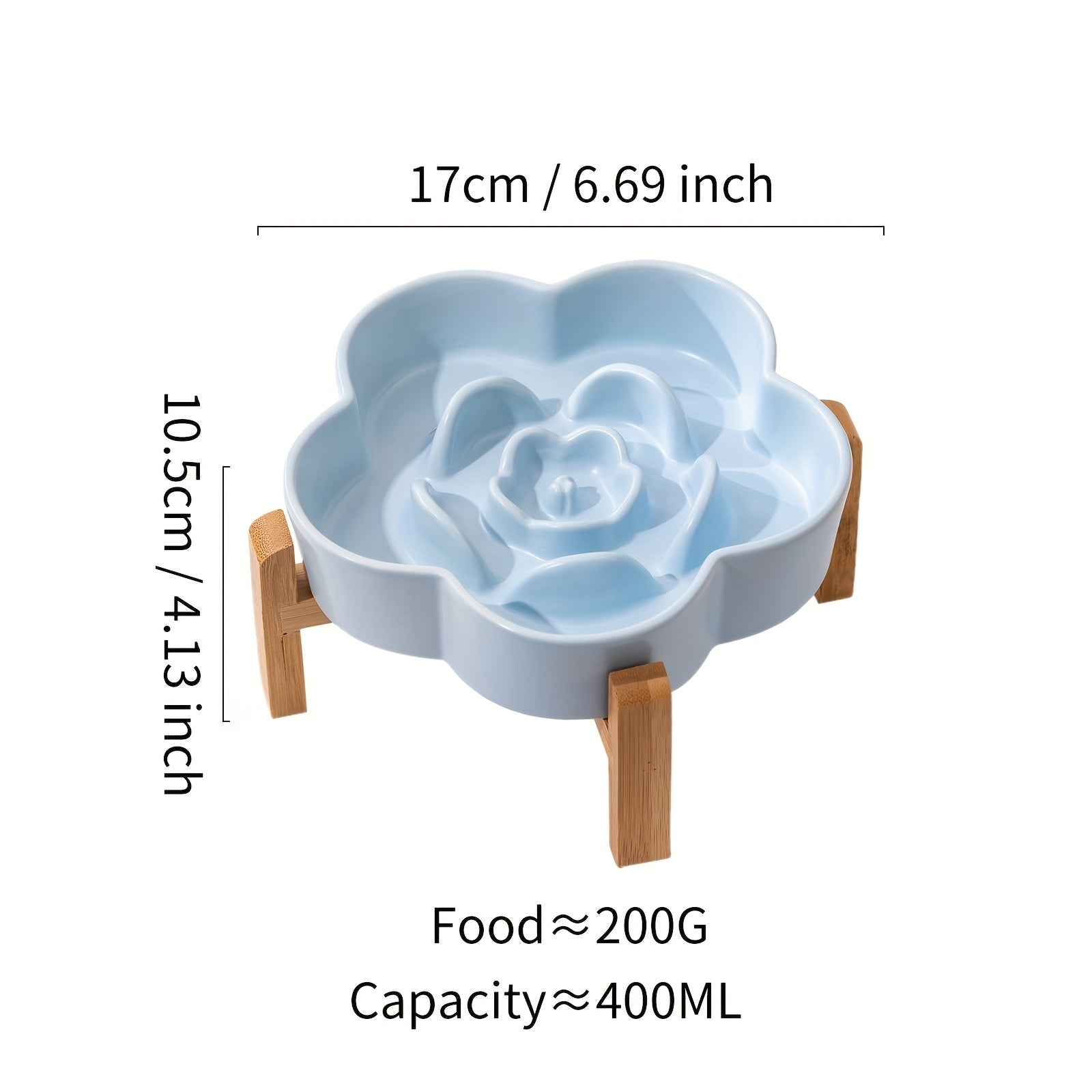 Porcelain Slow Food Bowl Dog Bowl Anti-Choking Medium and Large Dogs Dog Food Basin Cat Bowl