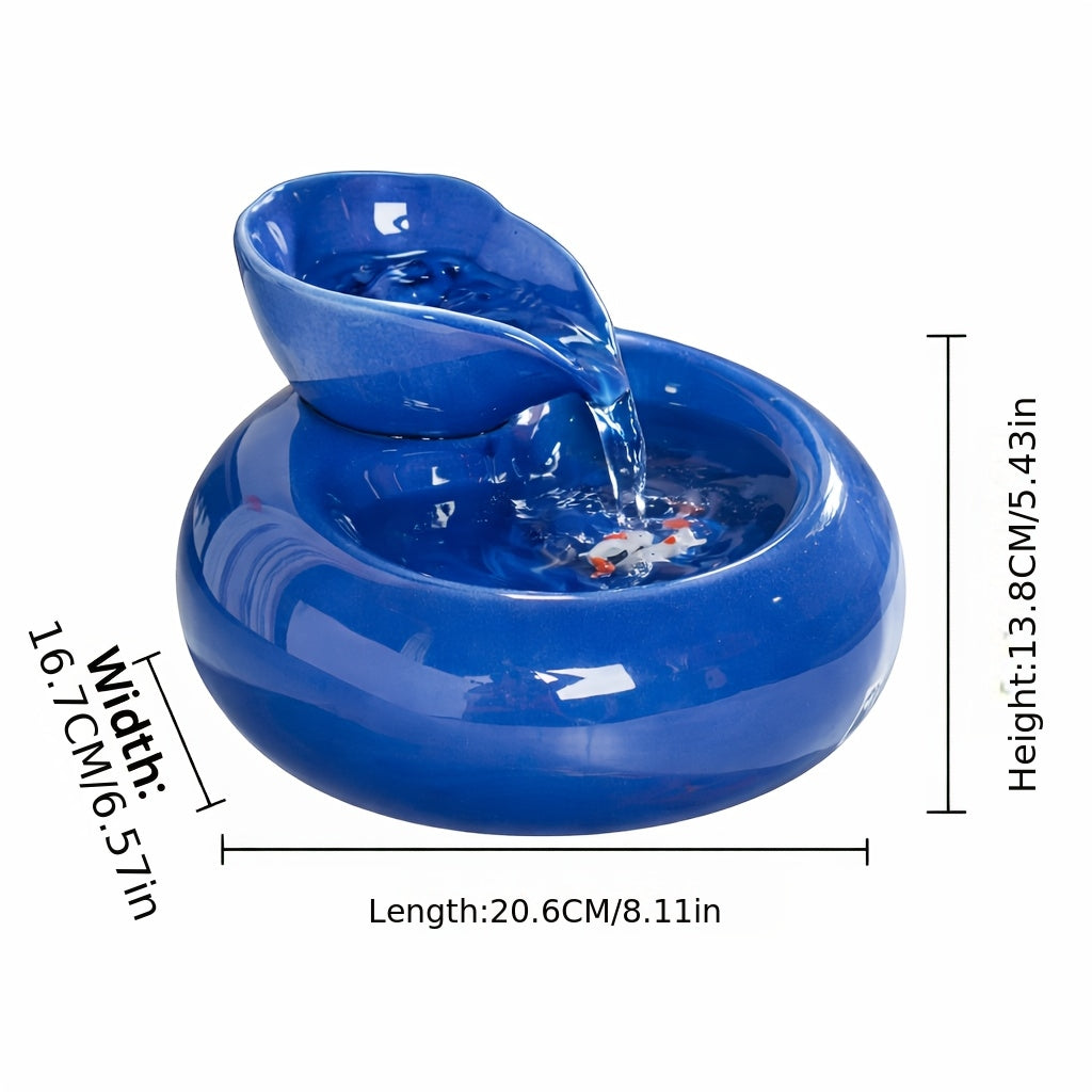 1pc Cat Water Fountain, Odor-free, Made of Clean and Hygienic Ceramic Material