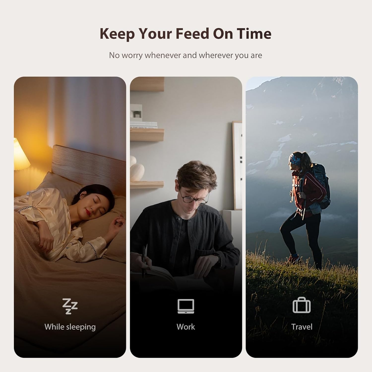 Automatic Cat Feeder and Water Fountain, Timed Pet Dry Food Dispenser, Programmable Portion Control