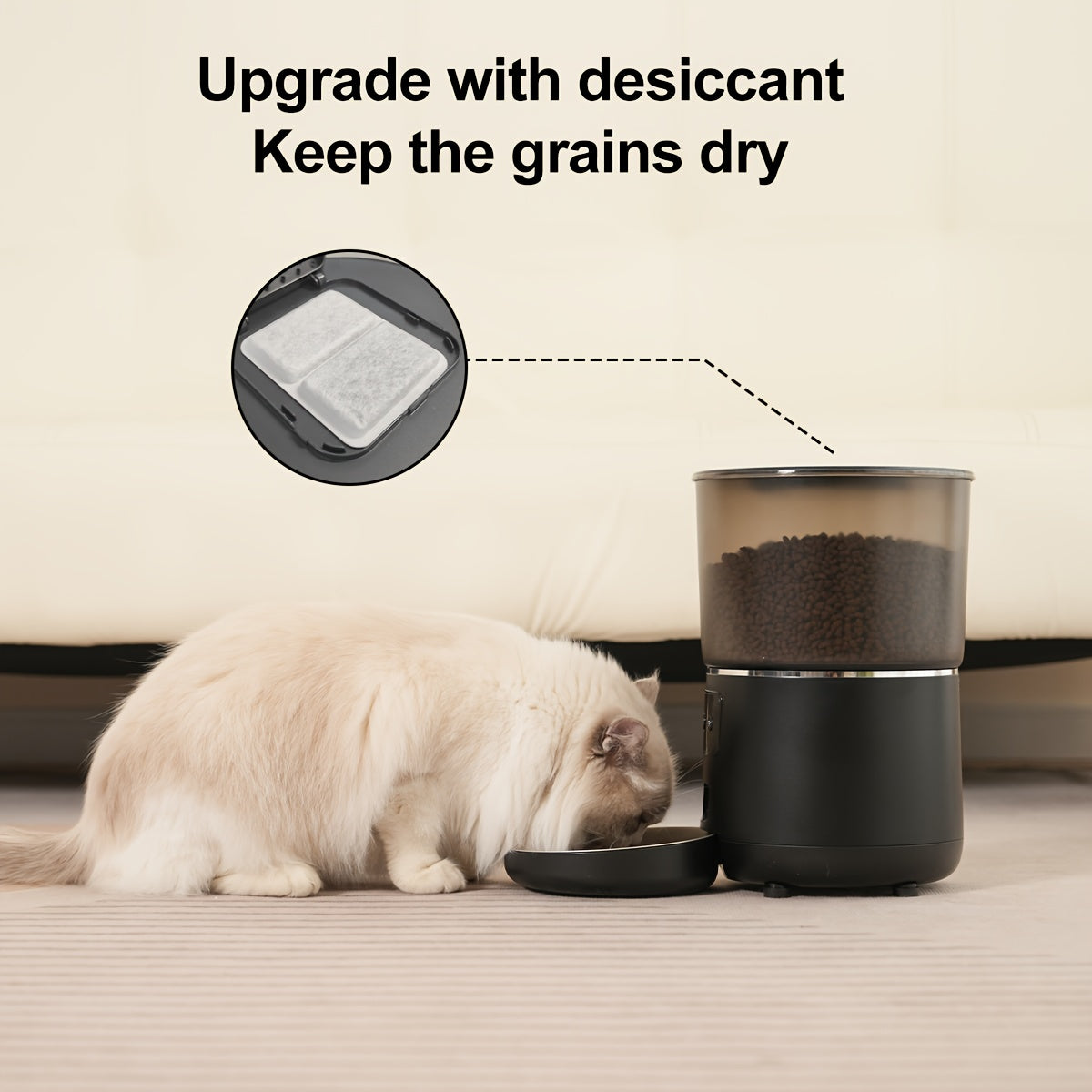 NPET Automatic Pet Feeder 1.06gal Large Capacity Timed Distribute Food Cat