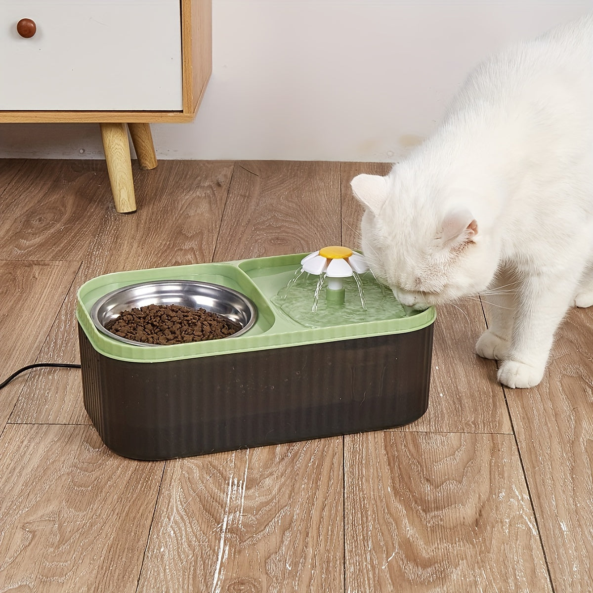 Cat Fountain\u002F1 Water Dispenser with Stainless Steel Bowl\u002F3L Automatic Pet Waterer