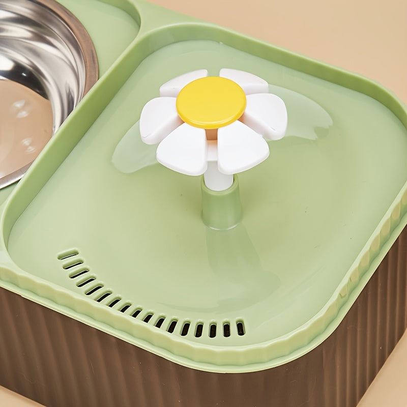 Cat Fountain\u002F1 Water Dispenser with Stainless Steel Bowl\u002F3L Automatic Pet Waterer