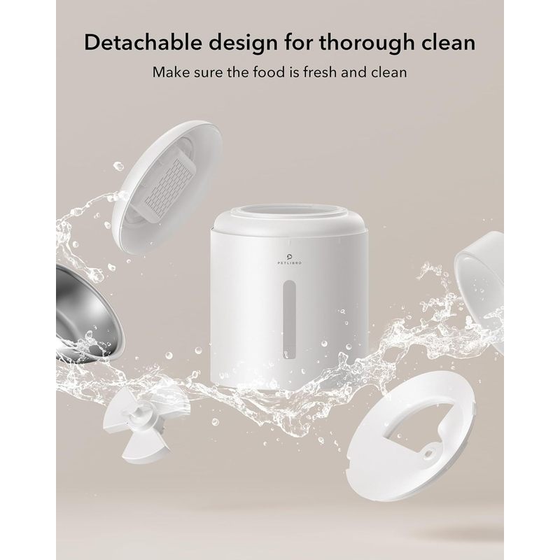 Petlibro PL-AF006-01W Granary 5L Automatic Pet Feeder, Single Tray, White - Certified Refurbished