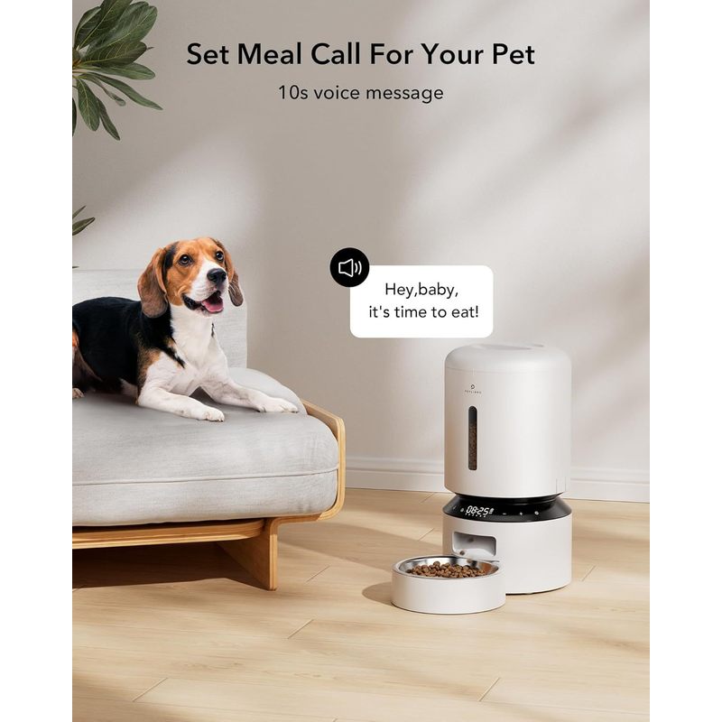 Petlibro PL-AF006-01W Granary 5L Automatic Pet Feeder, Single Tray, White - Certified Refurbished