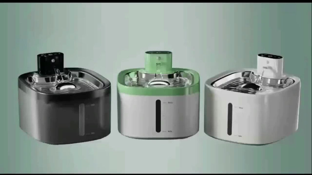 Pet Food Dispenser Bowl Automatic Pet Water Fountain with Water Level Window