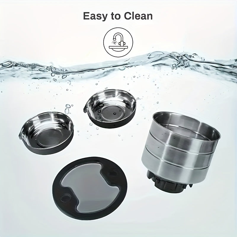 4.5L Stainless Steel Double Pet Automatic Feeder • Large Capacity, Multi-Pet Suitable • USB Powered