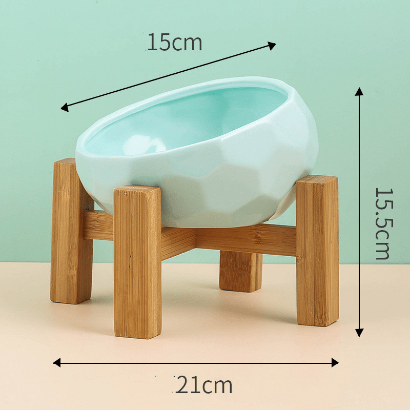 Pet Bowl for Cats and Dogs | Tilted Design Feeder for Comfortable Feeding Experience