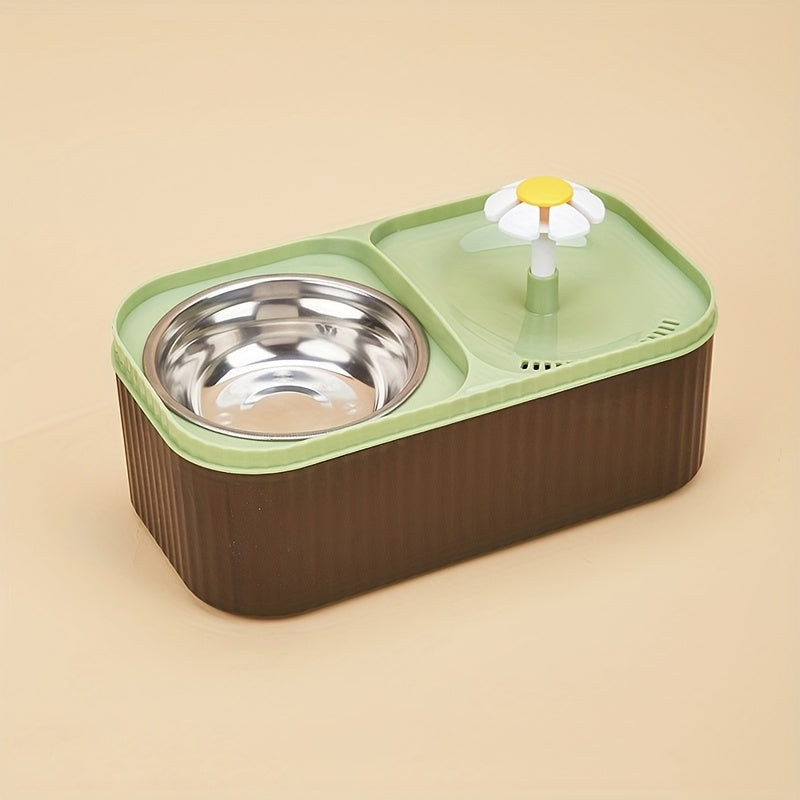 Cat Fountain\u002F1 Water Dispenser with Stainless Steel Bowl\u002F3L Automatic Pet Waterer