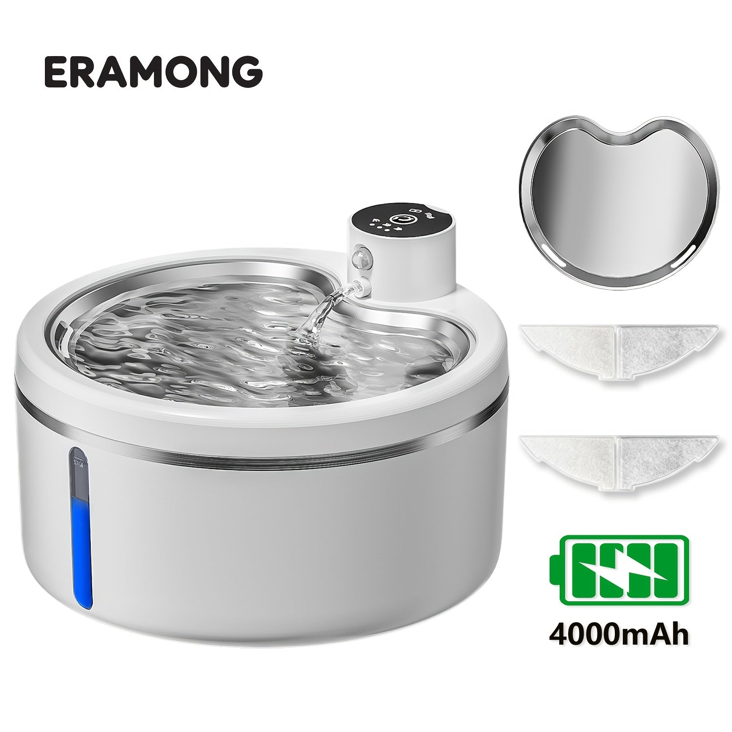 3L Wireless Cat Water Dispenser • Motion Sensor • USB Rechargeable • Large Capacity • Suitable for Indoor